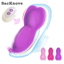 SacKnove Portable Wireless Remote Control 10 Frequency Invisible Vibrating Wearable Butterfly g Spot Vibrator Egg For Women